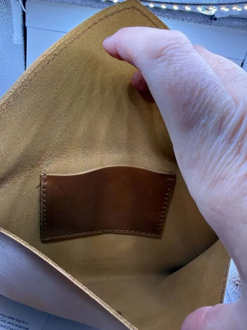 Parker Clay leather envelope